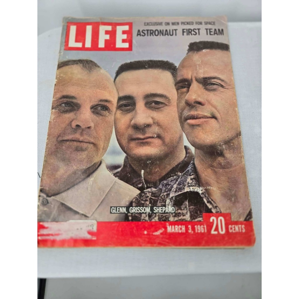 Vintage LIFE Magazine March 3 1961 Astronaut First Team Glenn Grissom Shepard